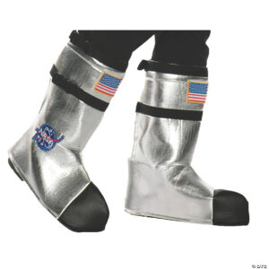 Kids Silver Astronaut Boot Tops