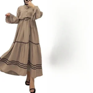 Muslim Dresses for Women Spring New Product Turn-down Collar Casual Abayas Elegant Good Fabric Turkey Saudi Camel Clothing