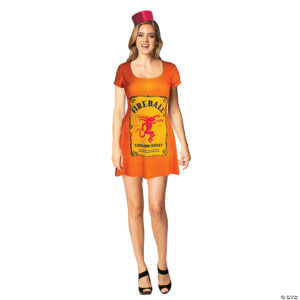 Women's Fireball Skater Dress Costume - Small/Medium
